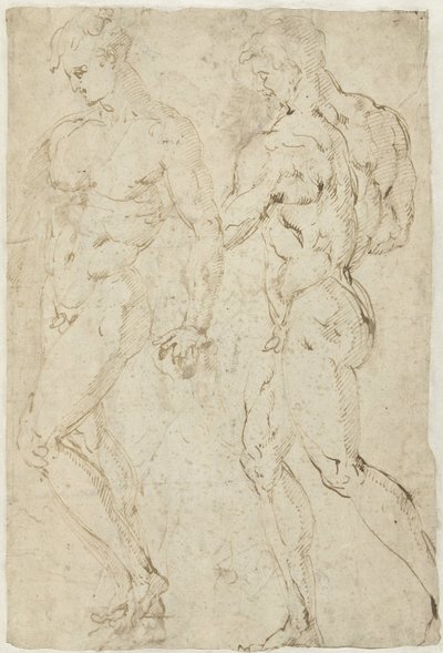 Naked Man in a Pose of Despair by Anonymous