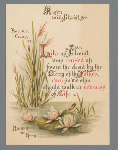 Easter Card for 1883 by Anonymous