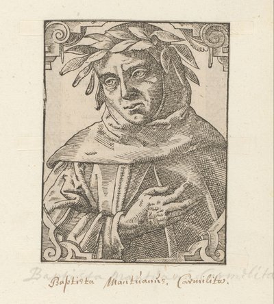 Portrait of Baptista Mantuanus by Anonymous