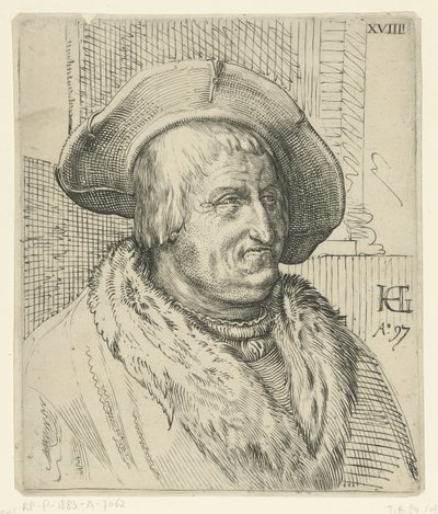 Portrait of a Man with a Hat by Anonymous