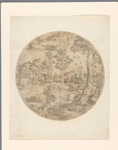Round Fantasy Landscape by Anonymous