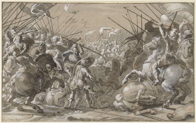 Cavalry Battle by Anonymous