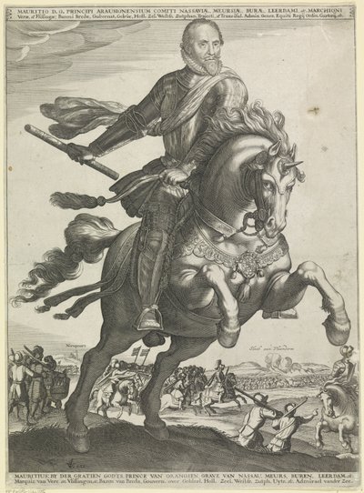 Equestrian Portrait of Maurice, Prince of Orange by Anonymous