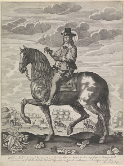 Equestrian Portrait of William II, Prince of Orange by Anonymous