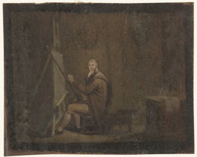 Painter in His Studio by Anonymous