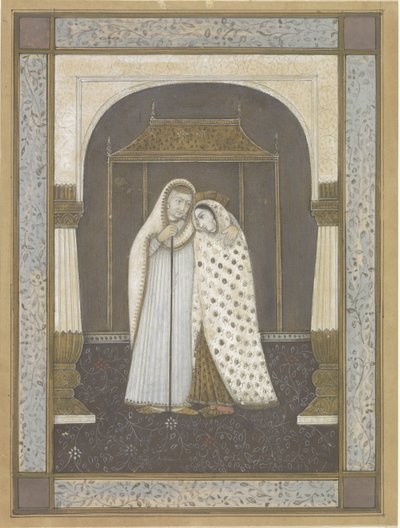 Standing Old and Young Woman by Anonymous