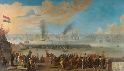 The Battle near Livorno (14 March 1653) by Anonymous