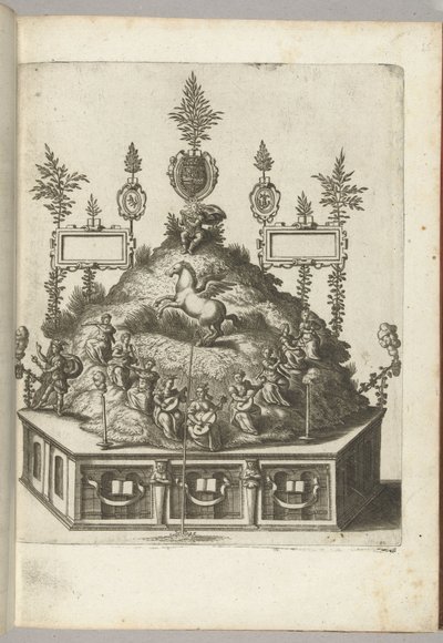 Scene with Apollo on Parnassus, 1594 by Anonymous