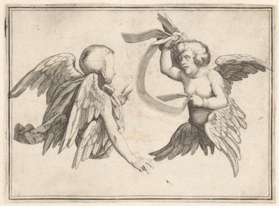 Two Cherubs by Anonymous