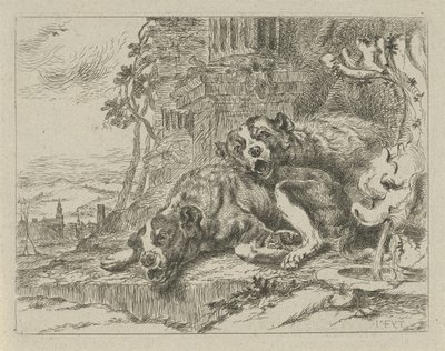 Two Lying Dogs by Anonymous