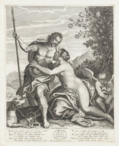 Venus Trying to Dissuade Adonis from Hunting by Anonymous