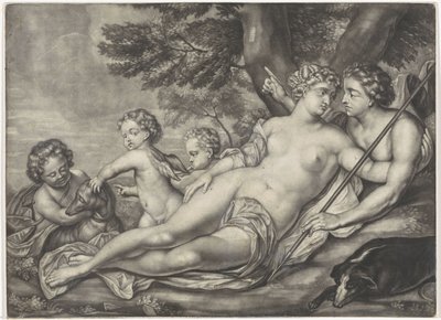 Venus Prevents Adonis from Hunting by Anonymous