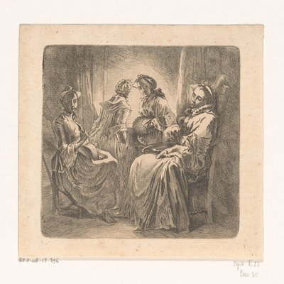 Four Ladies by the Window by Anonymous