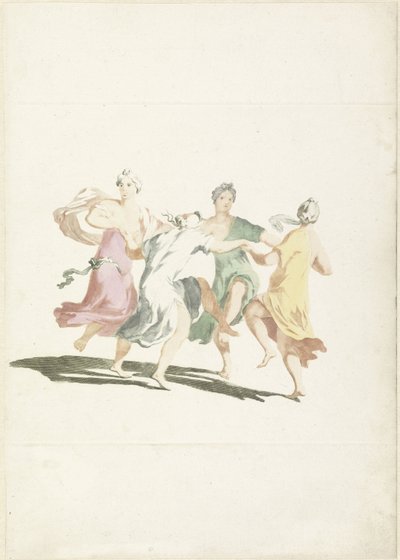 Four Dancing Women by Anonymous