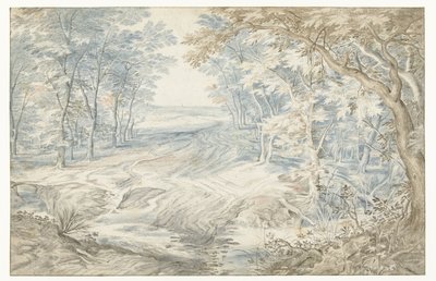 Ford at the Edge of a Forest by Anonymous