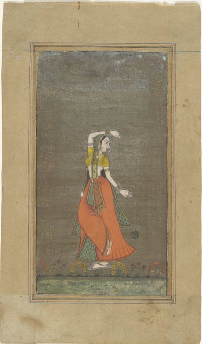 Woman Playing Yo-yo by Anonymous