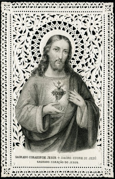 Pious image: Jesus with Sacred Heart by Anonymous Anonymous