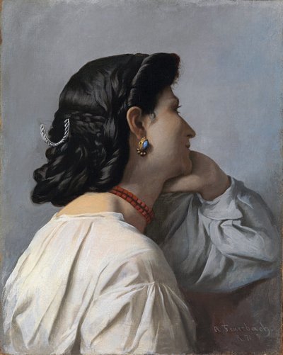 Iphigenie, Head of Woman by Anselm Feuerbach