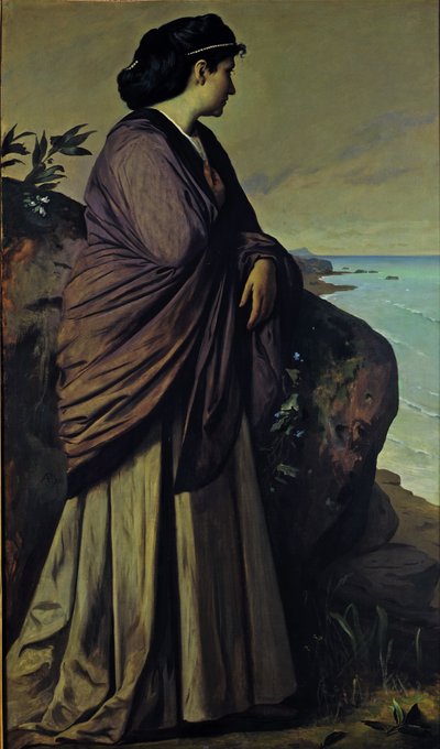 On the Seashore Modern Iphigenia, 1875 by Anselm Feuerbach
