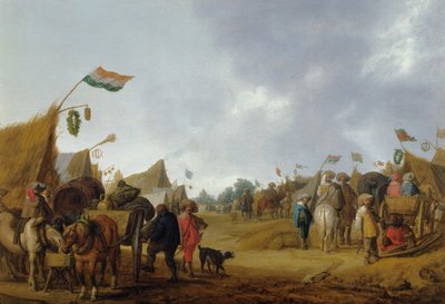A Military Encampment, 1634 by Anthonie Palamedesz