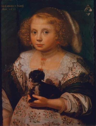 Portrait of Anna Constantia de Beijwegh as a Child by Anthonie Palamedesz