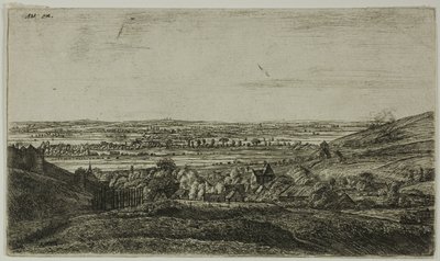 A Town in a Valley by Anthonie Waterloo