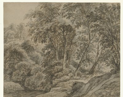 Forest View outside Nijmegen by Anthonie Waterloo
