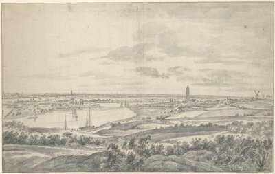 View of Rhenen by Anthonie Waterloo