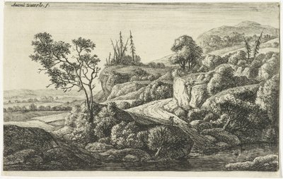 Path by a Stream (Various Landscapes) by Anthonie Waterloo