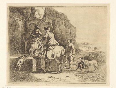 Riders at Watering Place by Anthonie van den Bos