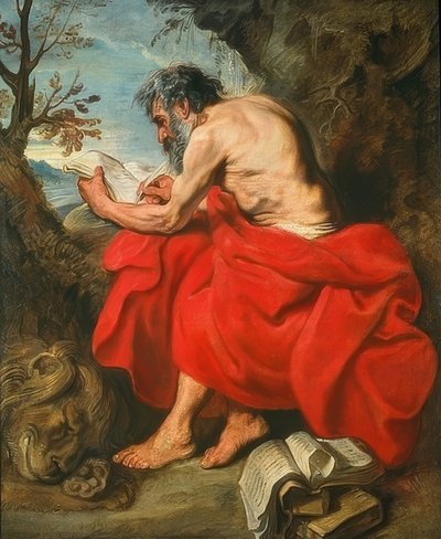Saint Jerome. Around 1615/16 by Anthony van Dyck