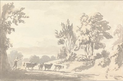 Herdsman Driving Cattle by Anthony Devis