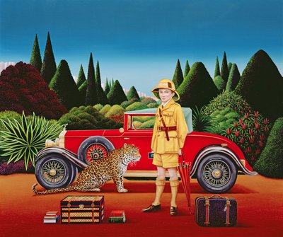 Red Rolls Royce by Anthony Southcombe