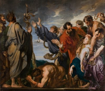 Moses and the Brazen Serpent by Anthony van Dyck
