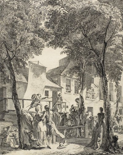 The Parade on the Boulevard, 1760 by Antoine Jean Duclos