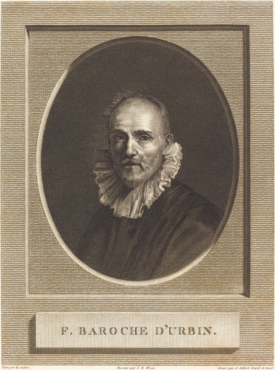 Federico Barocci by Antoine Aubert after Jean Baptiste Joseph Wicar after Federico Barocci