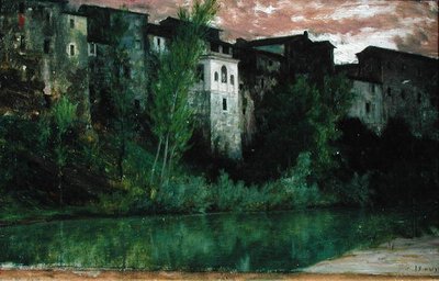 Terracina by Antoine Auguste Ernest Herbert or Hebert