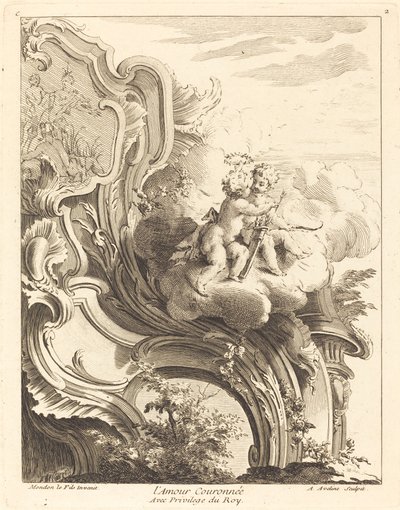 Crowned Love by Antoine Aveline after Jean Mondon