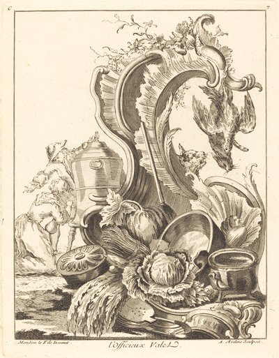 The Dutiful Valet by Antoine Aveline after Jean Mondon