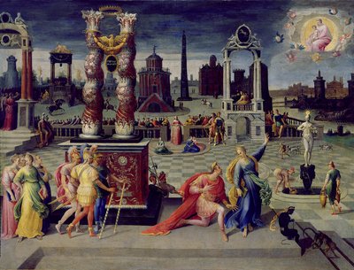 Augustus and the Tiburtine Sibyl by Antoine Caron