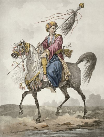 Mameluck Standard Bearer by Antoine Charles Horace Vernet