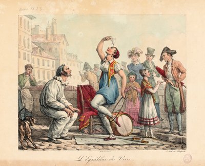 The Glass Balancer by Antoine Charles Horace Vernet