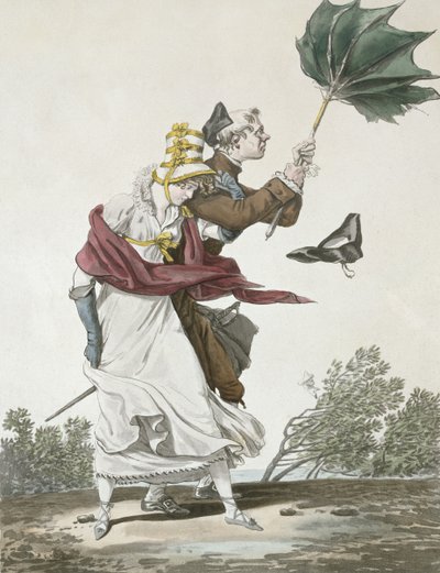 The Gust of Wind by Antoine Charles Horace Vernet