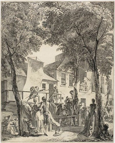 The Parade on the Boulevard by Antoine Jean Duclos