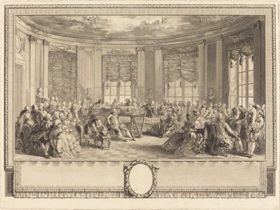 The Concert by Antoine Jean Duclos after Augustin de Saint Aubin