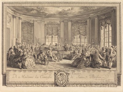 The Concert by Antoine Jean Duclos after Augustin de Saint Aubin