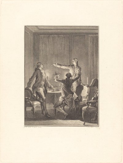 The Provocation by Antoine Jean Duclos after Jean Michel Moreau