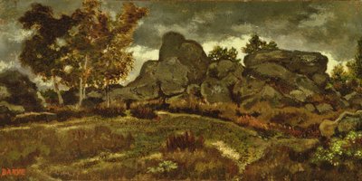 Forest at Fontainebleau by Antoine Louis Barye