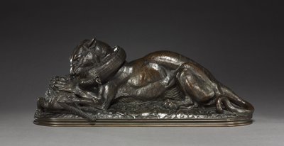 Tiger Devouring a Gavial by Antoine Louis Barye