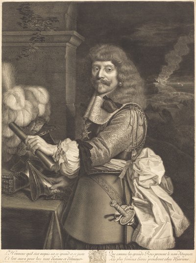 Henri de Lorraine by Antoine Masson after Nicolas Mignard